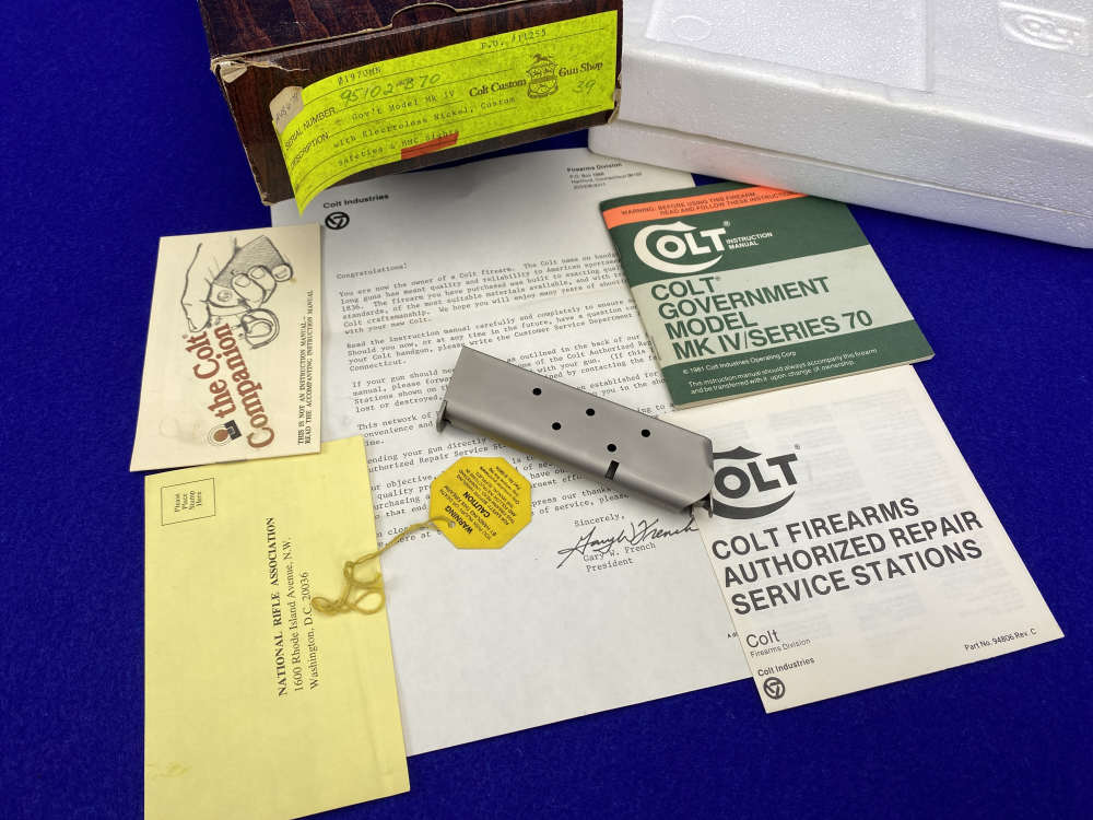 MINT 1981 Colt Government .45ACP *SOUGHT-AFTER COLT CUSTOM SHOP E-NICKEL*-img-53