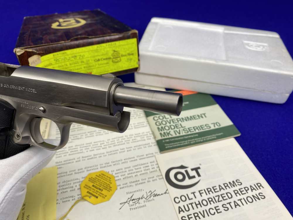 MINT 1981 Colt Government .45ACP *SOUGHT-AFTER COLT CUSTOM SHOP E-NICKEL*-img-44