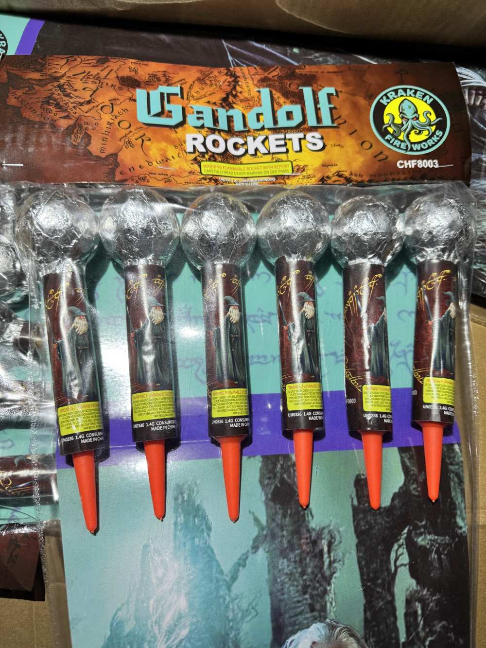 6 pack 2" ball ROCKETS hi flying earth Shaker GANDOLF OR VAMPIRE KILLER -img-2