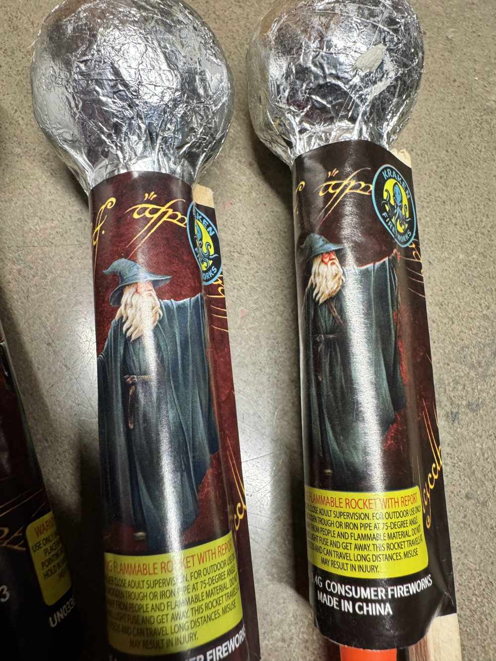 6 pack 2" ball ROCKETS hi flying earth Shaker GANDOLF OR VAMPIRE KILLER -img-5