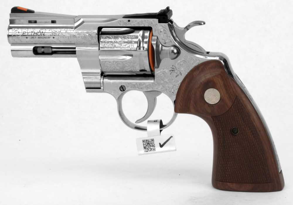 Colt Python Engraved 3" Barrel 357Mag Revolver NIB-img-1