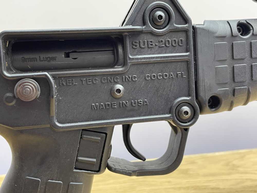 Keltec Sub-2000 9mm 16" Black *FOLDING SEMI-AUTOMATIC PISTOL CALIBER CARB.*-img-8