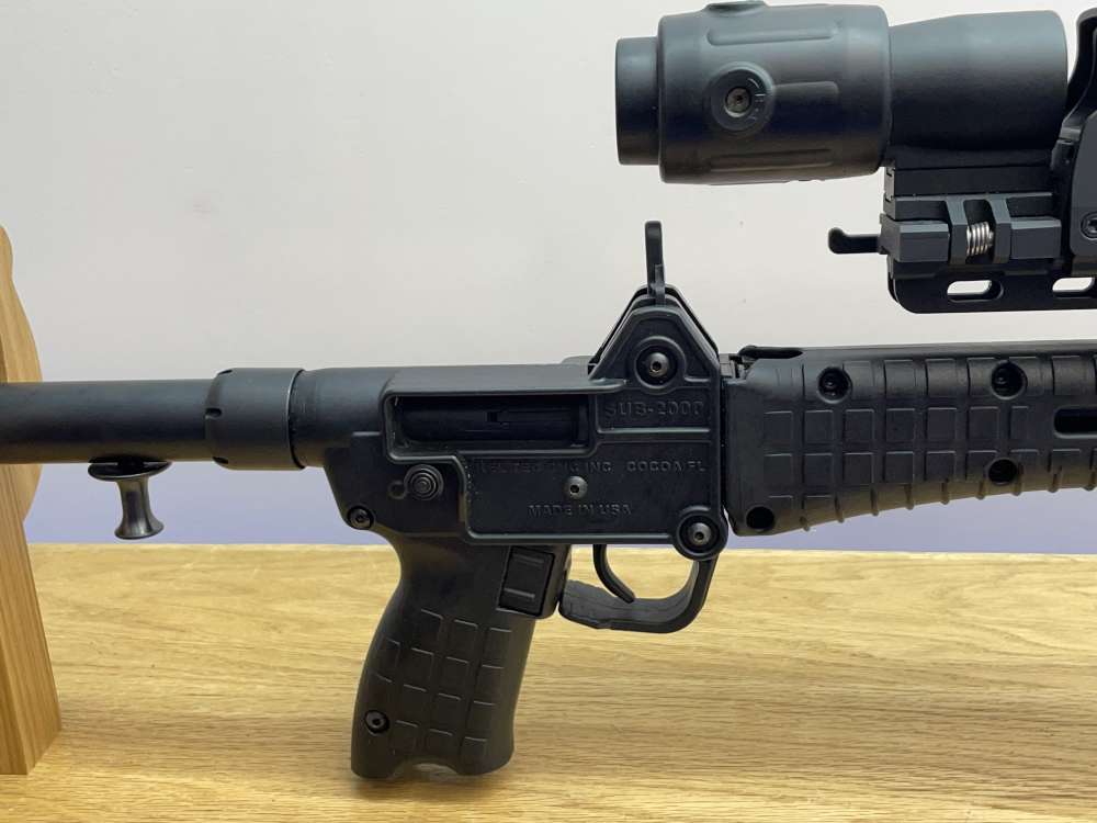 Keltec Sub-2000 9mm 16" Black *FOLDING SEMI-AUTOMATIC PISTOL CALIBER CARB.*-img-7