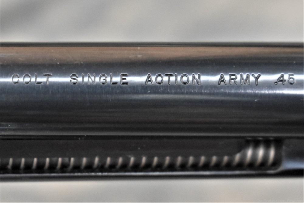 Colt SAA 3rd Gen in 45LC made 1977 engraved & case-hardened - UNFIRED!-img-3