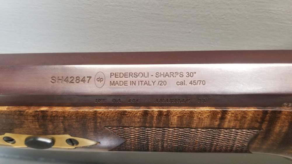 Davide Pedersoli 1874 Sharps Old West Maple .45-70 Gov't 30" LNIB Gorgeous!-img-34