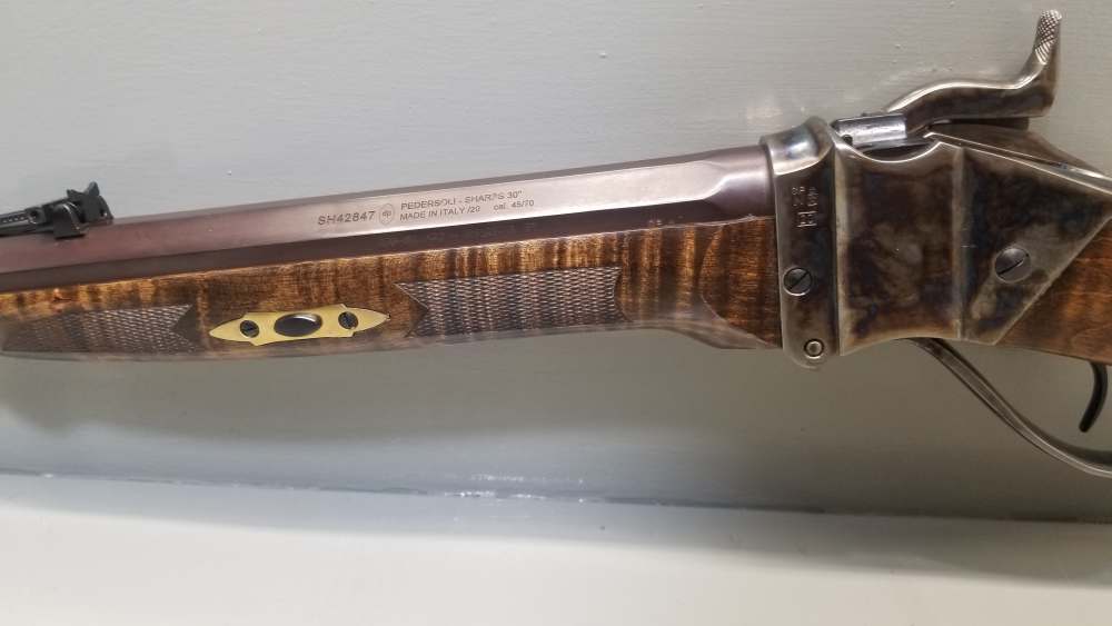 Davide Pedersoli 1874 Sharps Old West Maple .45-70 Gov't 30" LNIB Gorgeous!-img-30