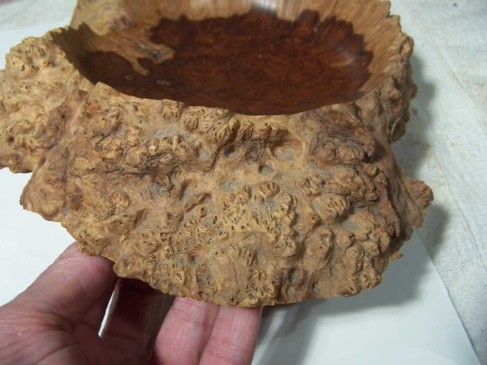 Artist signed RARE Unique faces in wood bowl - Vietnam Nam vet created-img-7