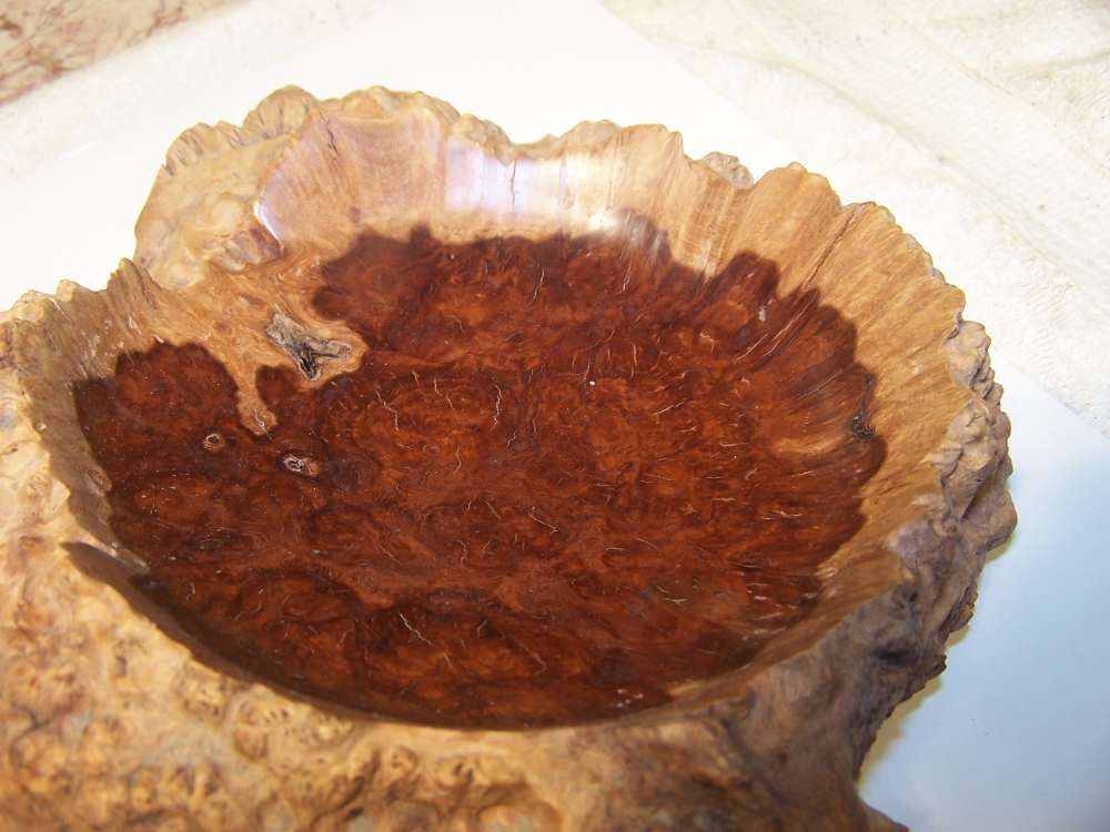 Artist signed RARE Unique faces in wood bowl - Vietnam Nam vet created-img-6