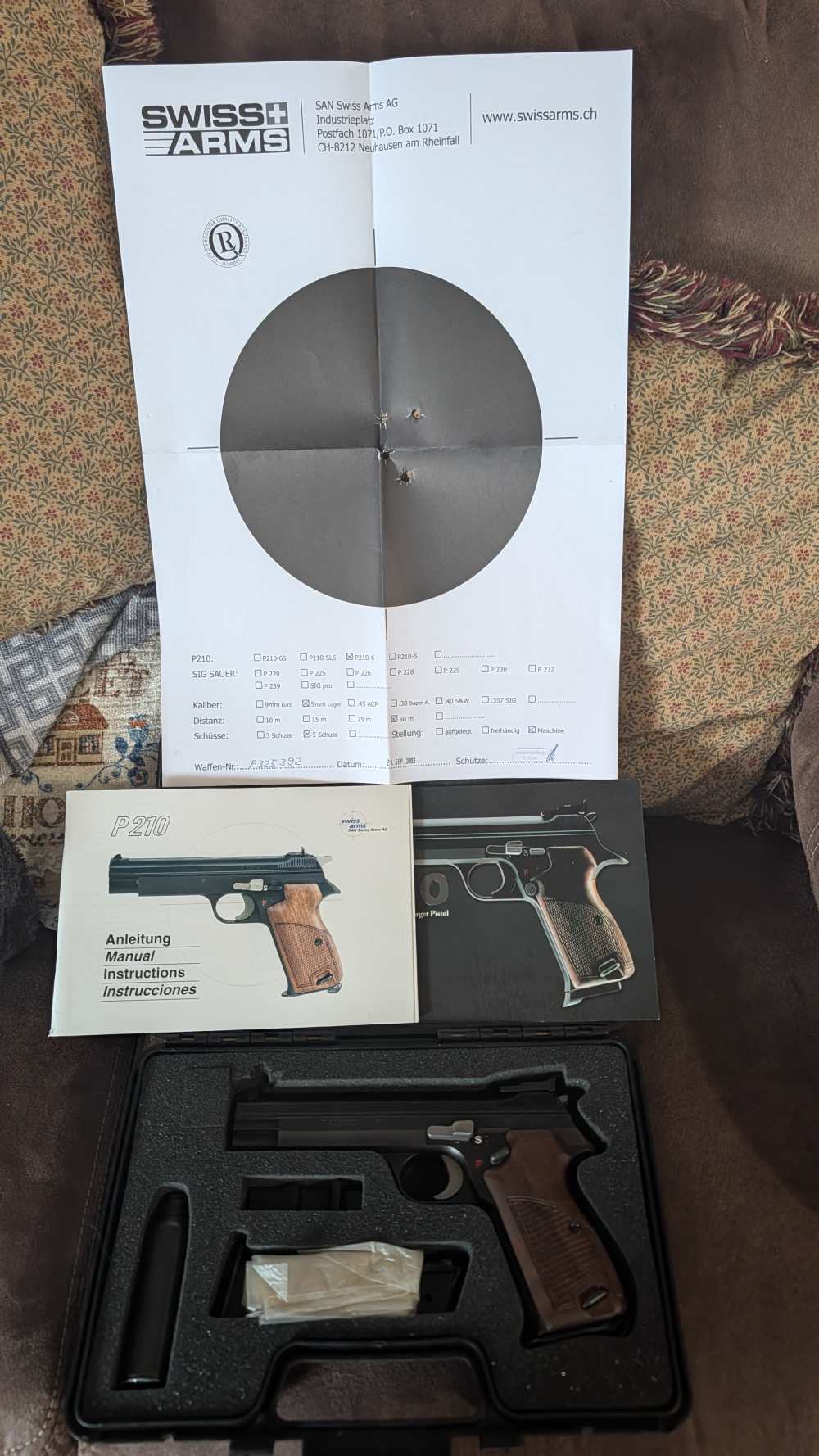 Beautiful NIB SIG SWISS ARMS LATE PRODUCTION 2006 P-210-6 HEAVY FRAME.-img-0