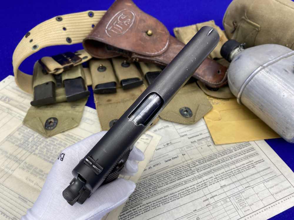 HISTORIC WWI 1914 Springfield Armory 1911 US Army COMPLETE MILITARY PACKAGE-img-27