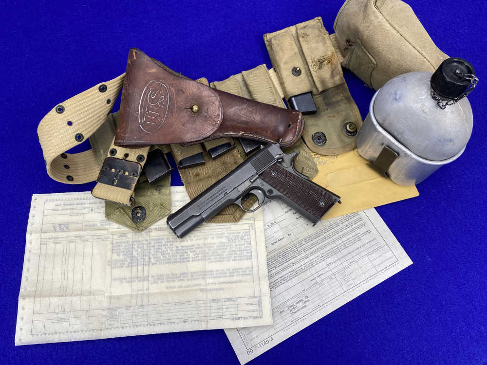 HISTORIC WWI 1914 Springfield Armory 1911 US Army COMPLETE MILITARY PACKAGE-img-5
