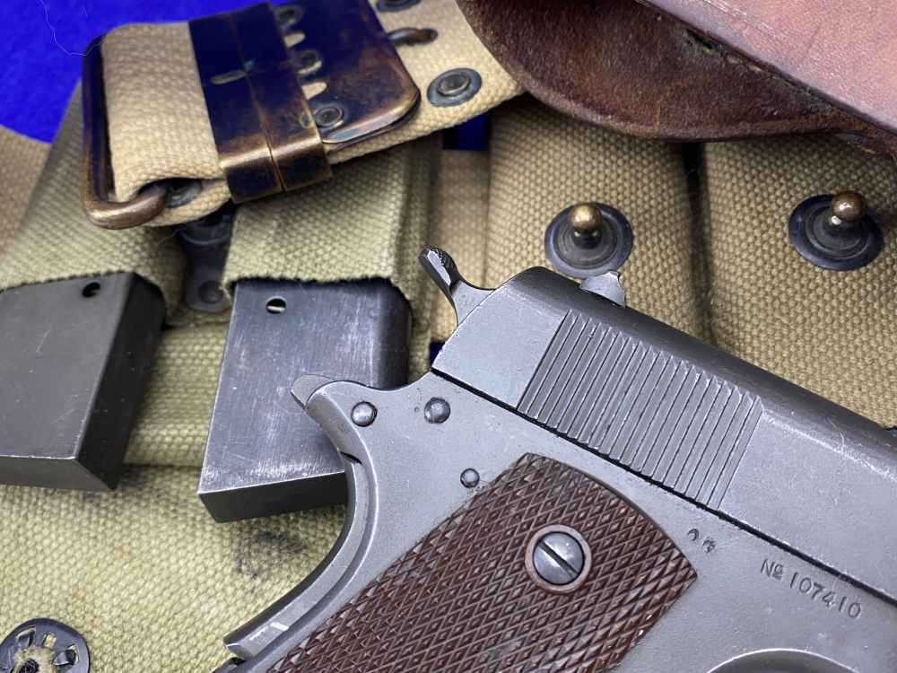 HISTORIC WWI 1914 Springfield Armory 1911 US Army COMPLETE MILITARY PACKAGE-img-18
