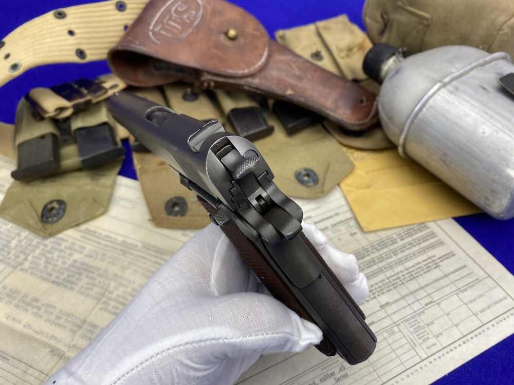 HISTORIC WWI 1914 Springfield Armory 1911 US Army COMPLETE MILITARY PACKAGE-img-26