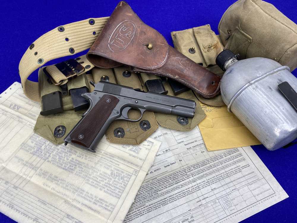 HISTORIC WWI 1914 Springfield Armory 1911 US Army COMPLETE MILITARY PACKAGE-img-15