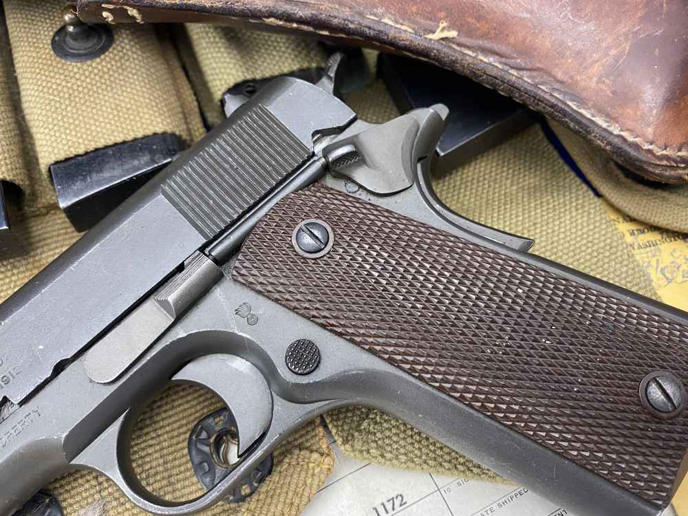HISTORIC WWI 1914 Springfield Armory 1911 US Army COMPLETE MILITARY PACKAGE-img-8