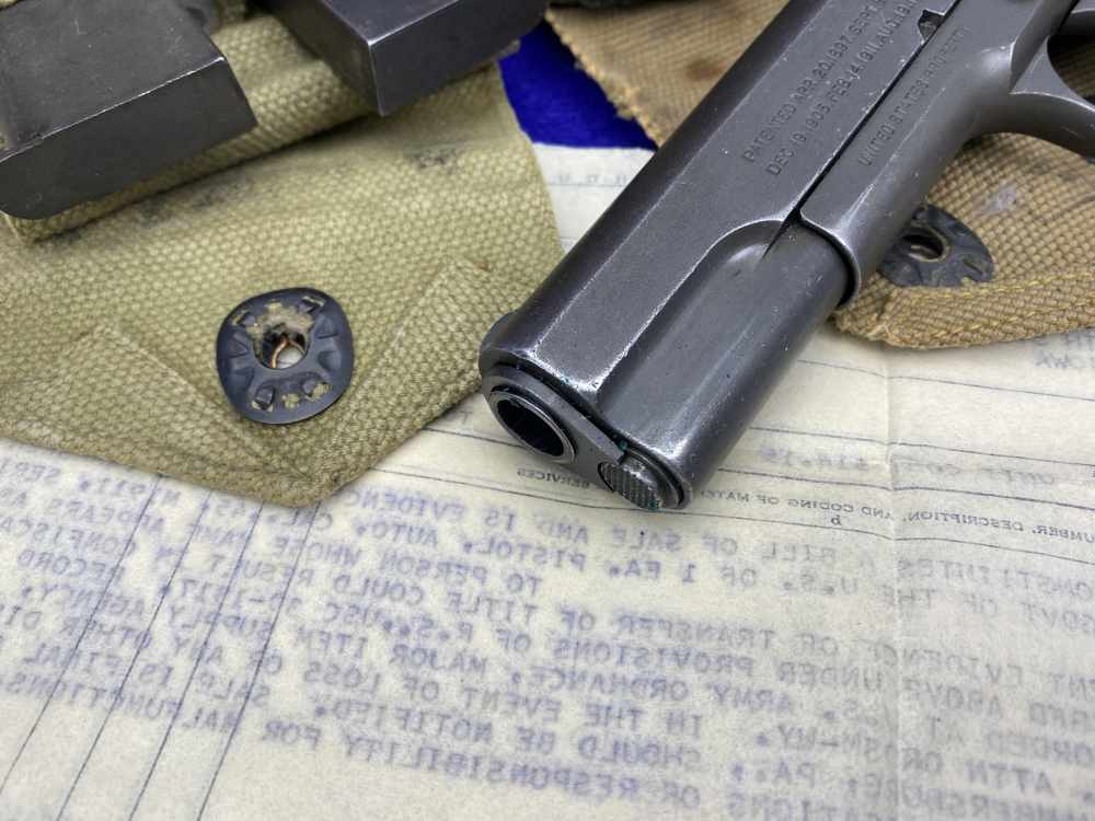 HISTORIC WWI 1914 Springfield Armory 1911 US Army COMPLETE MILITARY PACKAGE-img-12