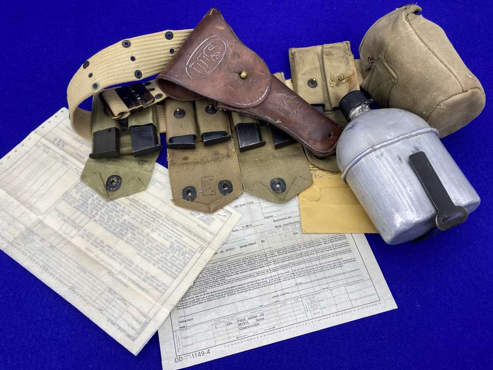 HISTORIC WWI 1914 Springfield Armory 1911 US Army COMPLETE MILITARY PACKAGE-img-42