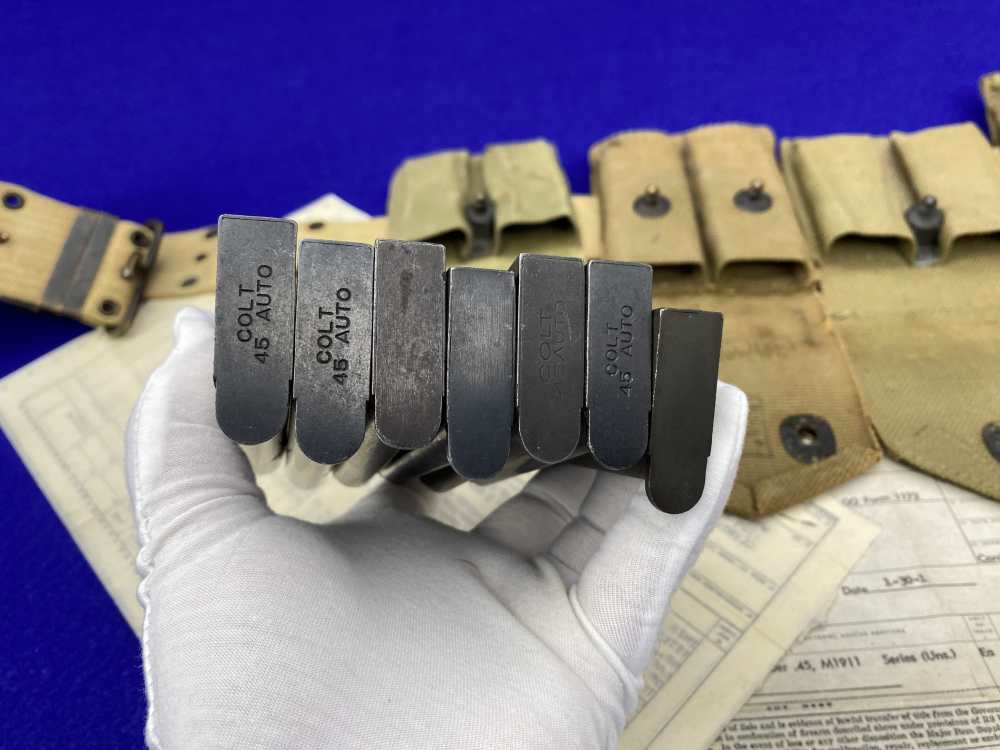 HISTORIC WWI 1914 Springfield Armory 1911 US Army COMPLETE MILITARY PACKAGE-img-46