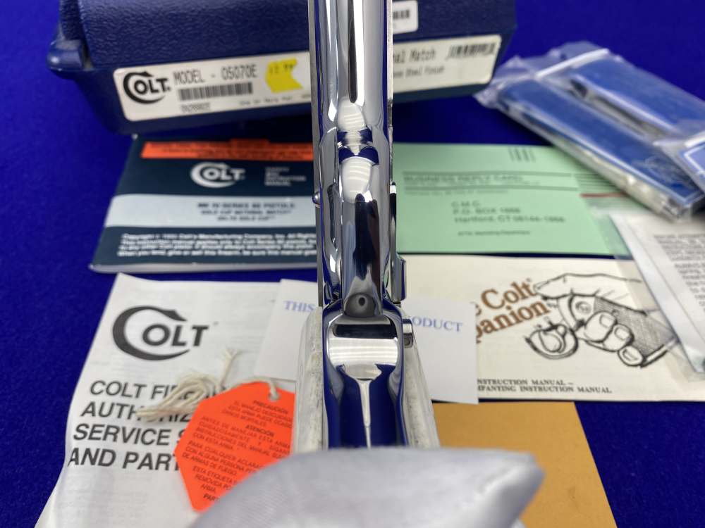 1996 Colt Gold Cup National Match ENHANCED .45 *MIRRORED STAINLESS & STAGS*-img-31