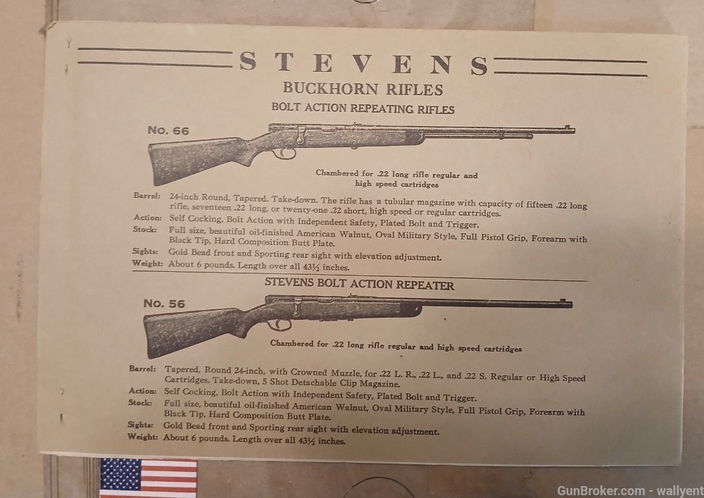 J. Stevens Arms Company 1947 Component Parts Price List Rifles Pistols plus-img-4
