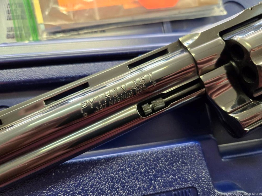 Extremely Nice 1992 Colt Python 357 Mag Blued 6" With Box And Paperwork-img-2
