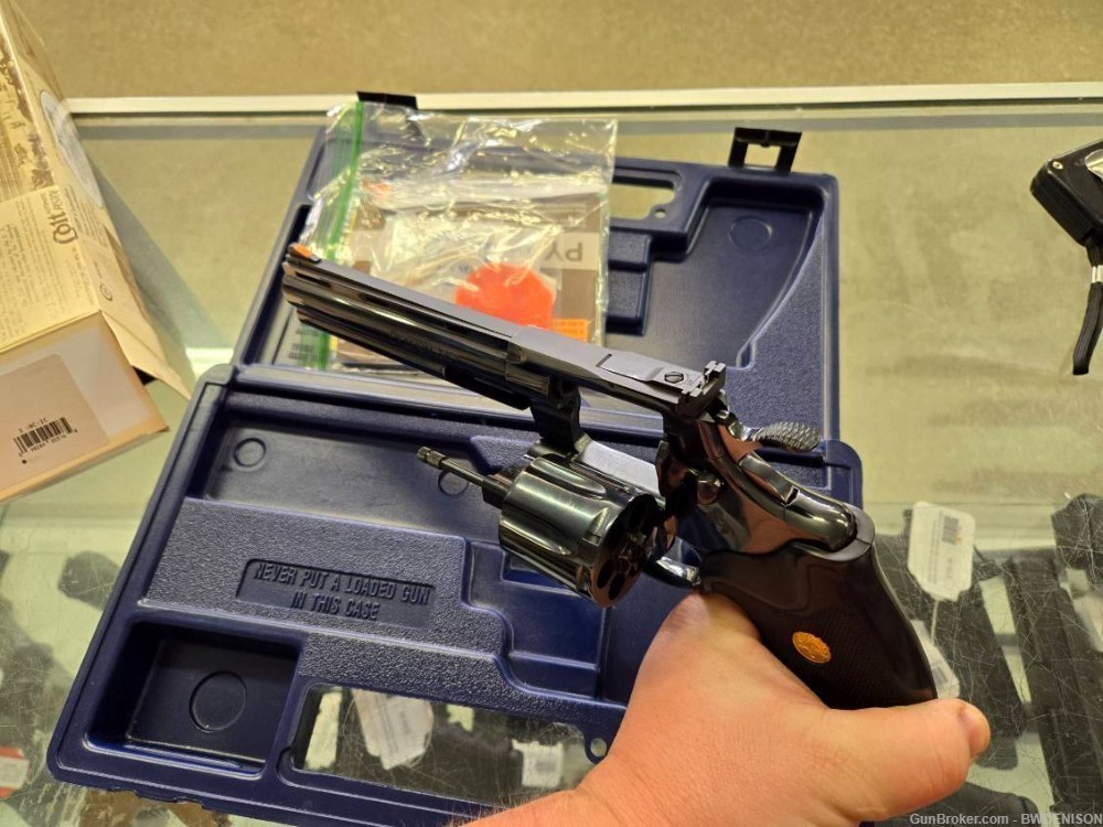 Extremely Nice 1992 Colt Python 357 Mag Blued 6" With Box And Paperwork-img-6