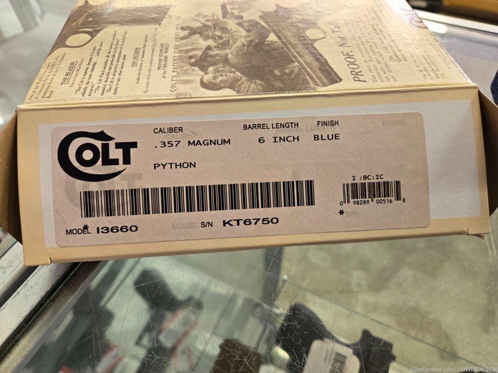 Extremely Nice 1992 Colt Python 357 Mag Blued 6" With Box And Paperwork-img-10