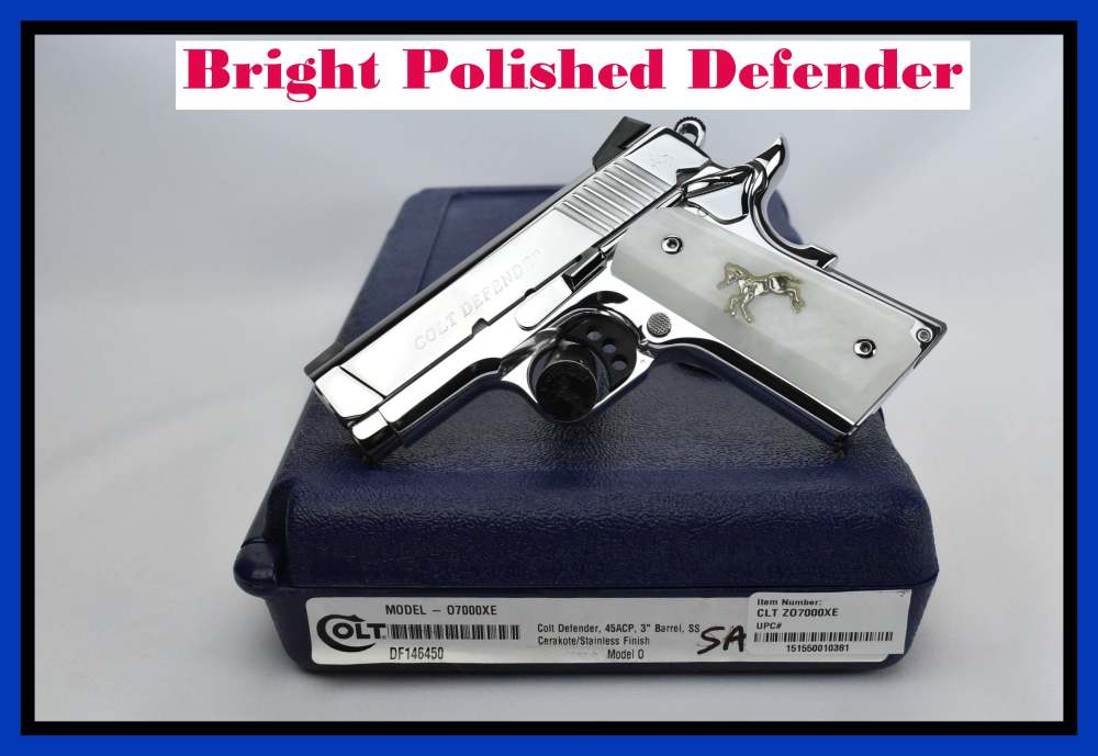 Bright Polished Colt Defender .45 ACP O7000XE NEW Compact 1911-img-0