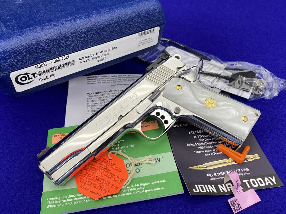 Colt Gold Cup Trophy 9mm -ULTIMATE POLISHED STAINLESS FINISH- 100% Flawless-img-3
