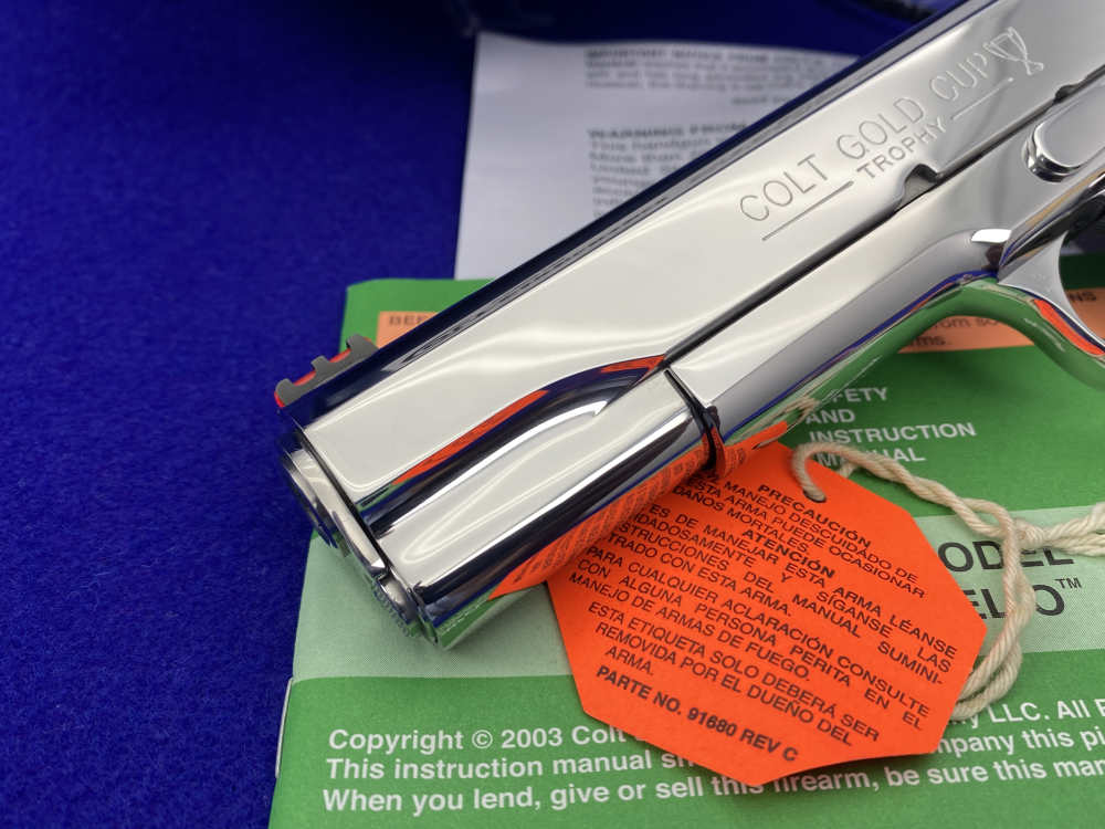 Colt Gold Cup Trophy 9mm -ULTIMATE POLISHED STAINLESS FINISH- 100% Flawless-img-9
