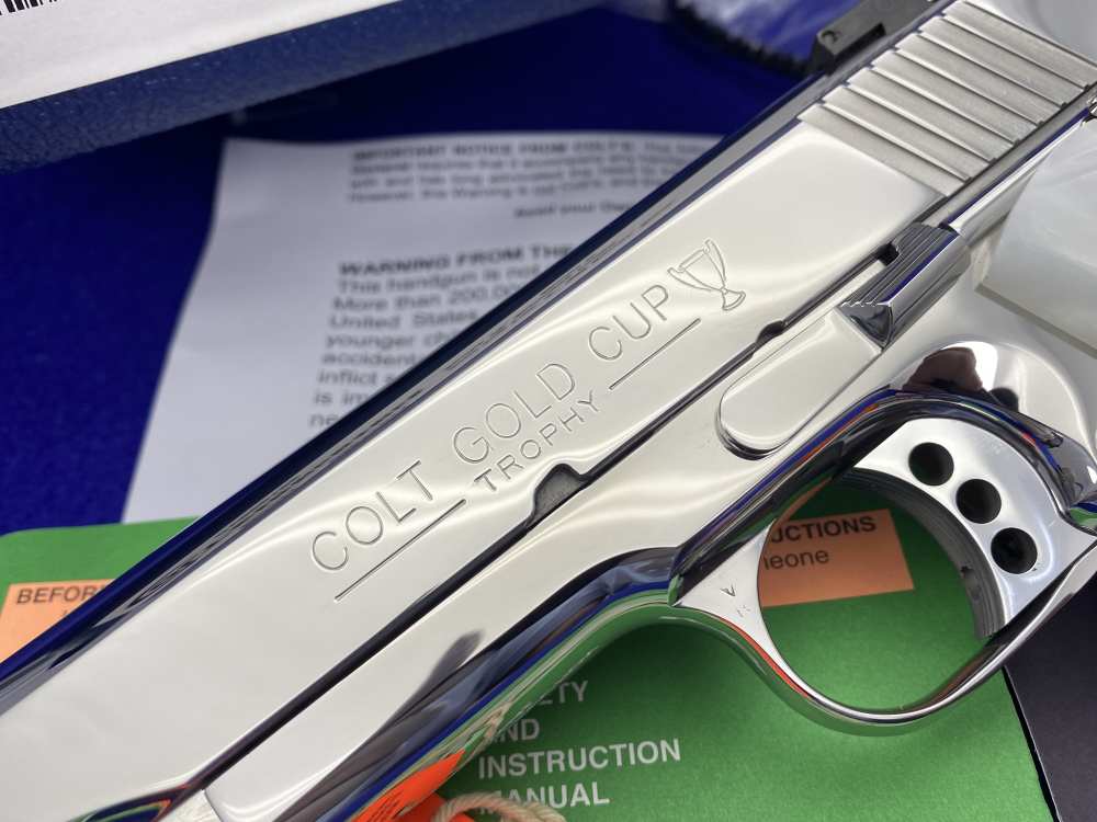 Colt Gold Cup Trophy 9mm -ULTIMATE POLISHED STAINLESS FINISH- 100% Flawless-img-13