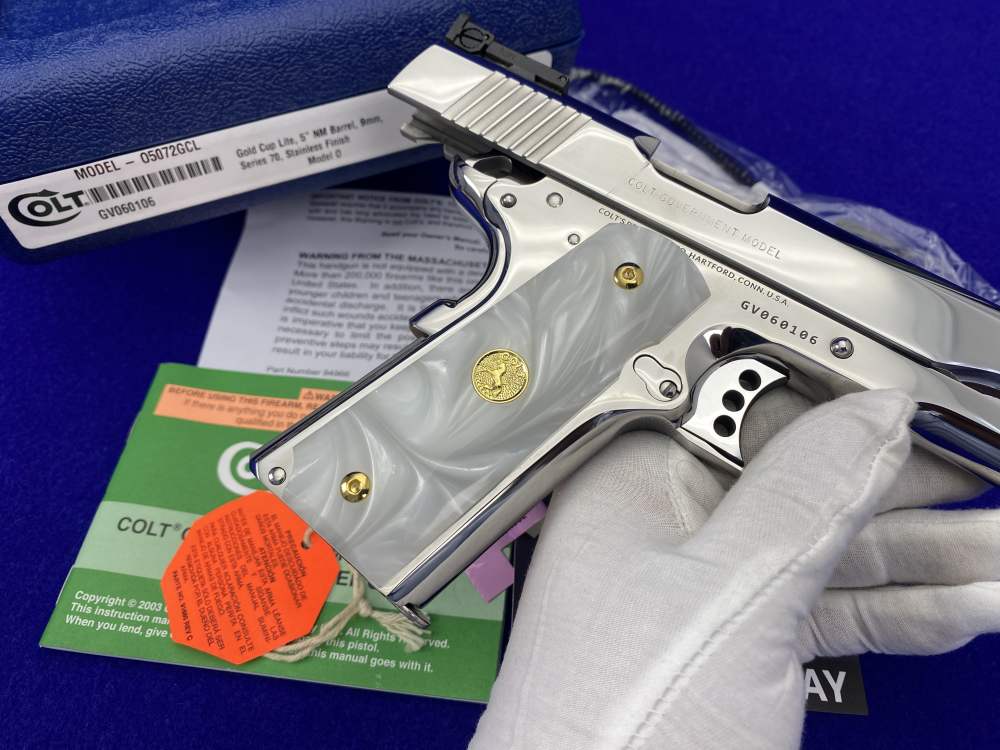 Colt Gold Cup Trophy 9mm -ULTIMATE POLISHED STAINLESS FINISH- 100% Flawless-img-50