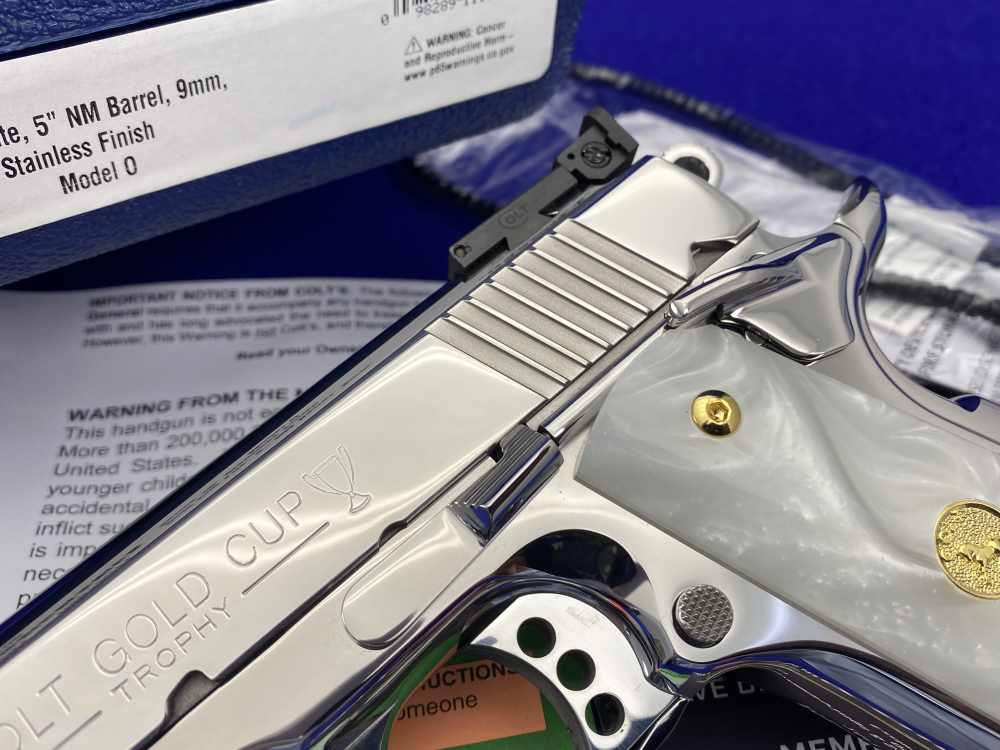 Colt Gold Cup Trophy 9mm -ULTIMATE POLISHED STAINLESS FINISH- 100% Flawless-img-7