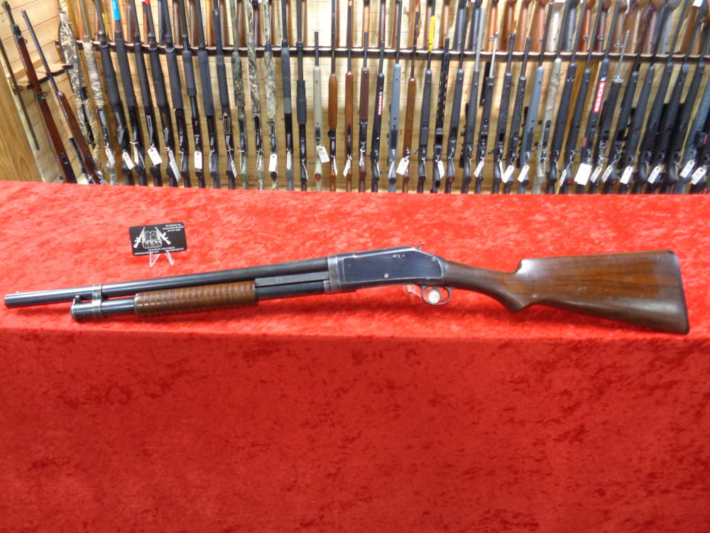 1933 Winchester Model 1897 97 12 Gauge SLAM FIRE Riot Trench Shotgun TRADE-img-1