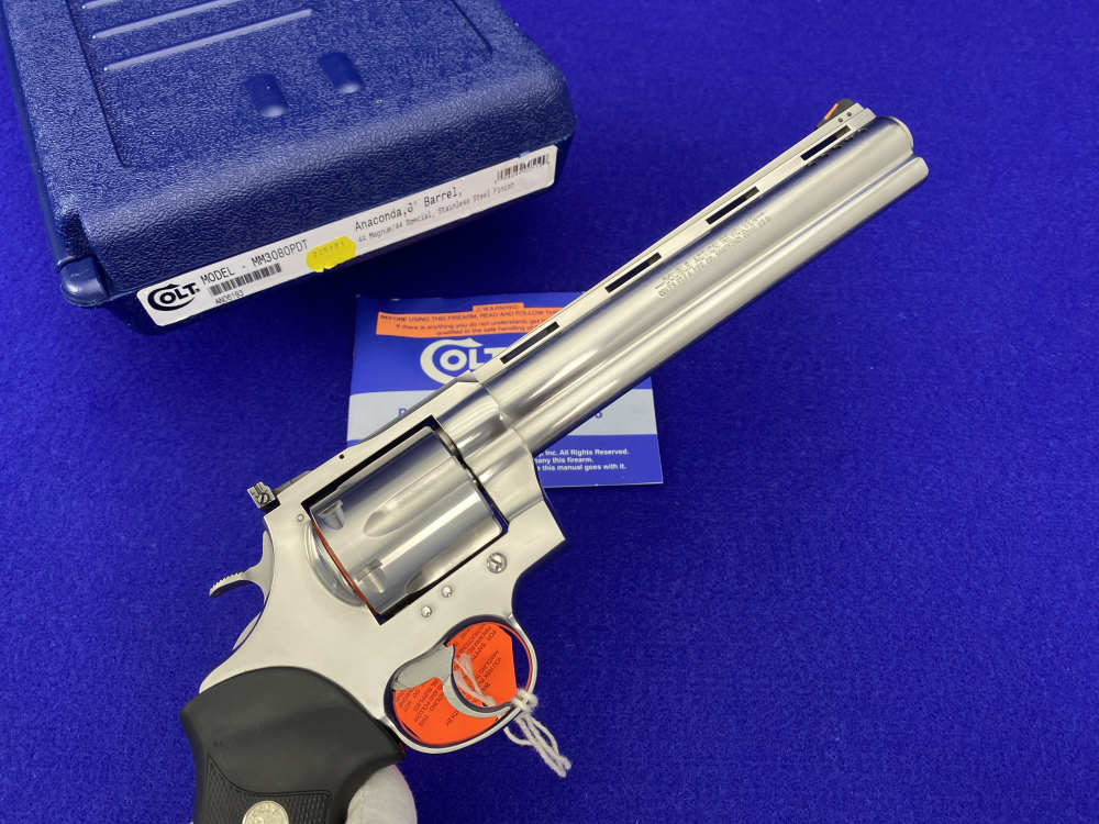 MINT 1998 Colt Anaconda PDT .44 Mag 8" -RARE CUSTOM SHOP FIRST GEN PORTED--img-37