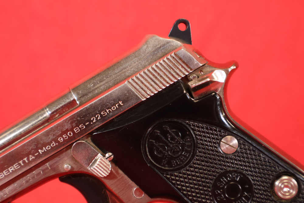 Beretta 950BS Minx Nickel 22 Short 2.25" Tip-Up 6rd 950 BS-img-6