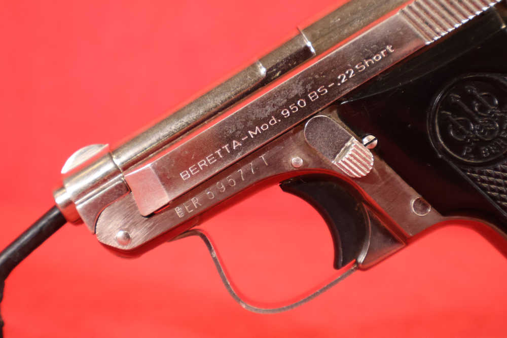 Beretta 950BS Minx Nickel 22 Short 2.25" Tip-Up 6rd 950 BS-img-5