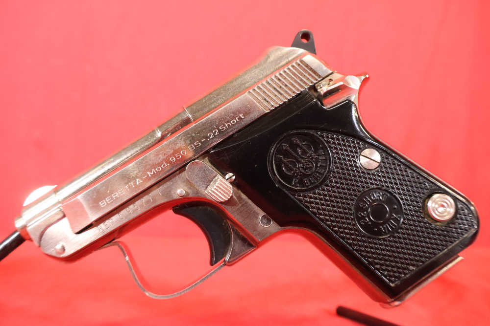 Beretta 950BS Minx Nickel 22 Short 2.25" Tip-Up 6rd 950 BS-img-4