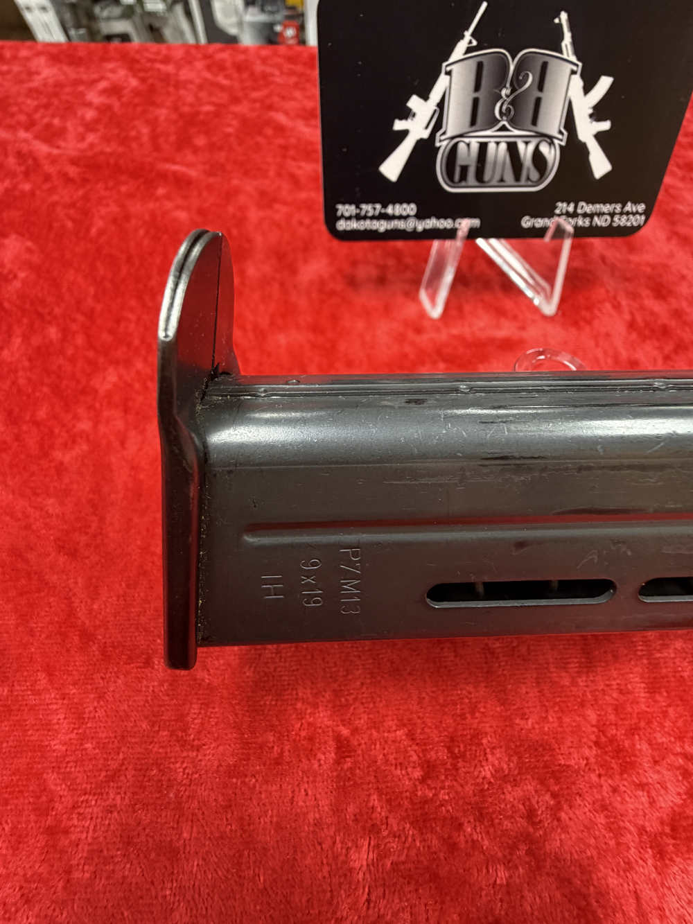 1987 H&K P7 M13 9mm 13rd Pistol Magazine IH Mag Date HK Heckler Koch TRADE-img-1