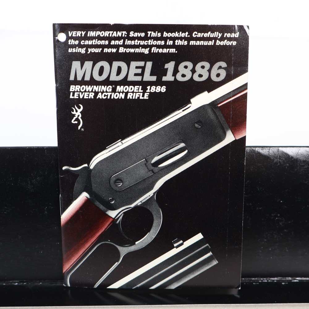 Browning Model 1886, 45-70 Govt 26” Barrel Blued/Wood VERY NICE W/ Box!-img-40