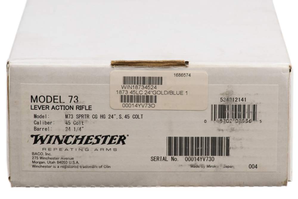 WINCHESTER 1873 .45 COLT 24" BARREL "ONE OF ONE THOUSAND" GRADE 5/6 NEW -img-13