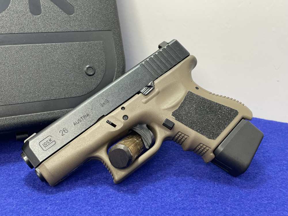 Glock 26 Gen 3 9mm 3.43" Black/FDE *EXCELLENT CONCEALABLE POCKET PISTOL*-img-37