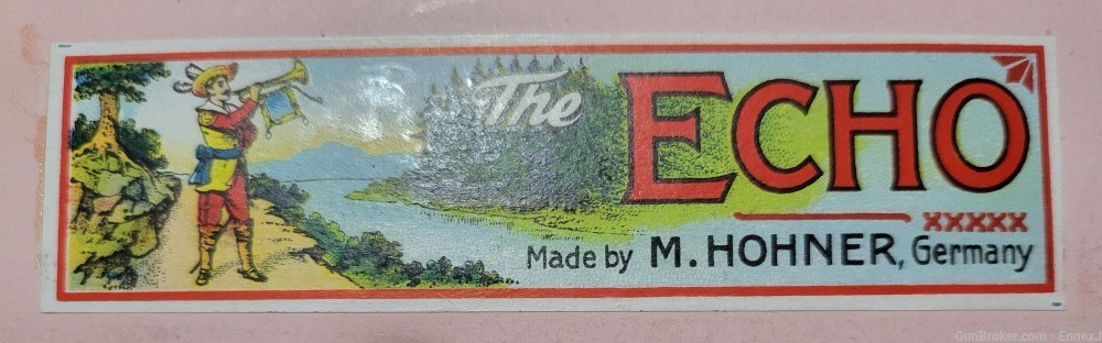 M. Hohner "The Echo" Bell Metal Reeds Harmonica -img-2