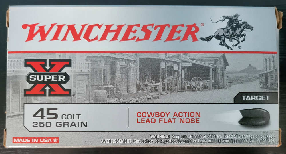 Winchester Super X 45 Colt 250 grain Cowboy Lead Flat Nose-img-1