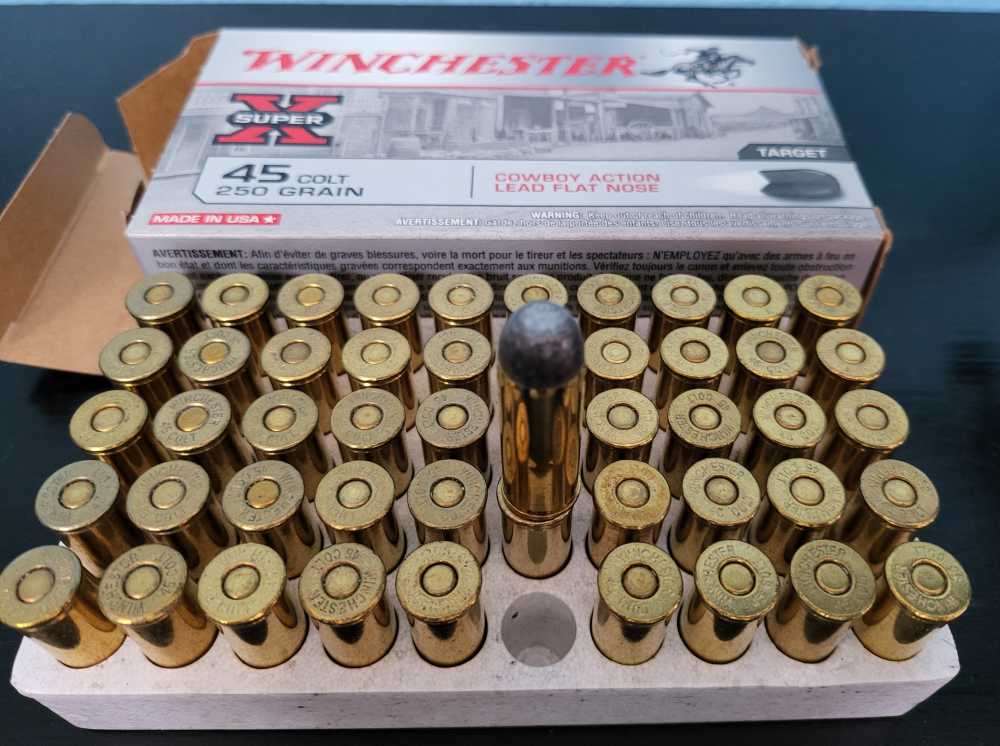 Winchester Super X 45 Colt 250 grain Cowboy Lead Flat Nose-img-2