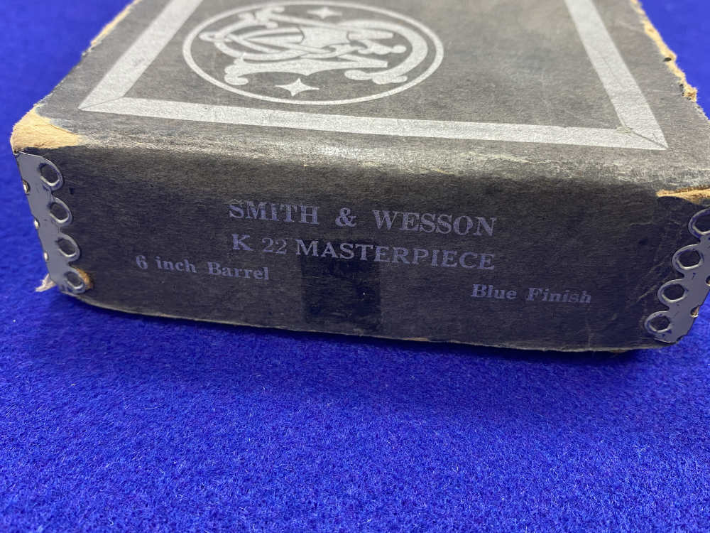 1953 Smith & Wesson K-22 Masterpiece .22 LR Blued 6" *CLASSIC PRE-MODEL 17*-img-4