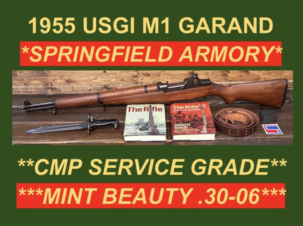 M1 GARAND SPRINGFIELD 1955 CMP SERVICE HISTORIC BEAUTY .30-06 USGI M1-img-0