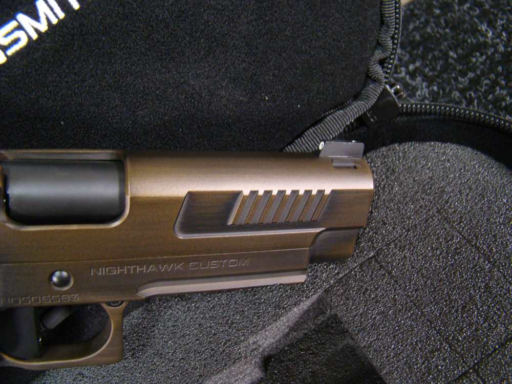 Nighthawk Custom Delegate 4.25" Commander 1911 double-stack IOS Bronze 9mm-img-13