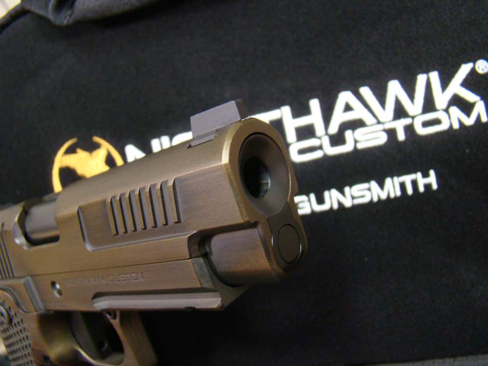 Nighthawk Custom Delegate 4.25" Commander 1911 double-stack IOS Bronze 9mm-img-15