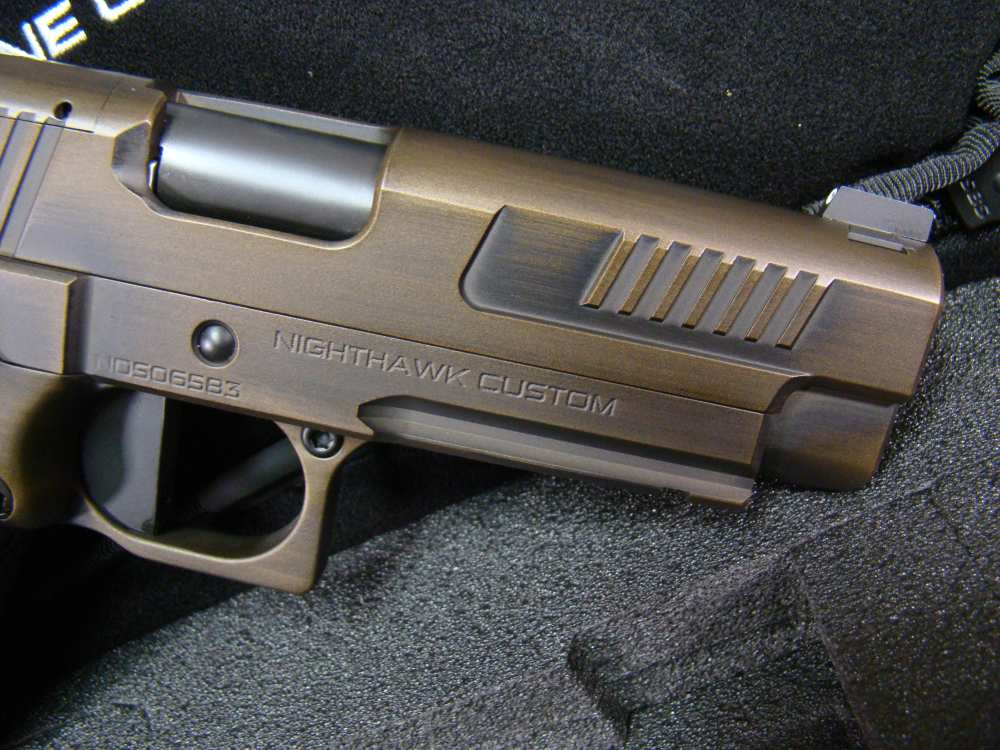 Nighthawk Custom Delegate 4.25" Commander 1911 double-stack IOS Bronze 9mm-img-14